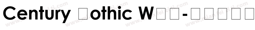 Century Gothic WGL字体转换